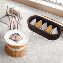 Evelyn Velvet Storage Ottoman Bench